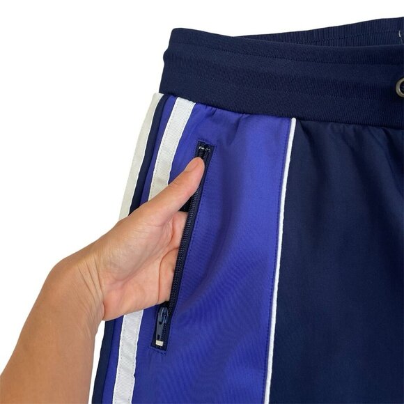 PRPS Mens Track Pants XL Navy Blue Sweatpant Joggers Zip Pockets Straight Leg - Picture 4 of 16